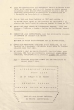 Programme tapuscrit du "Festival Mondial Fluxus et Art Total", 1963 | verso | © DR | courtesy Marcel Alocco