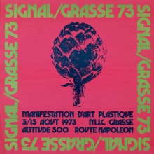 Groupe Signe | Affiche de la manifestation "Signal", 1973 | © Groupe Signe | courtesy Marcel Alocco