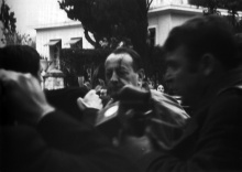 Photographie d'André Malraux après "l'attentat"